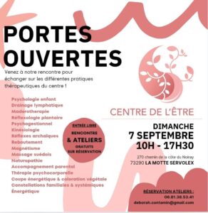 Journée porte ouverte au centre de l'être
